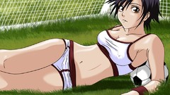 Nets bleach bare shoulders Tatsuki Arisawa exposed midriff 