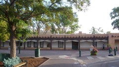 New mexico Santa Fe Plaza Governors palace