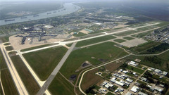 New orleans runway aerial