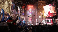 New year fireworks Spain