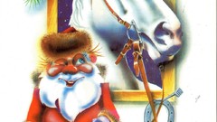 New year USSR 1989 postcards