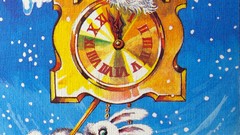 New year USSR postcards 1990