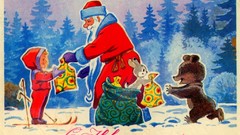 New year USSR postcards