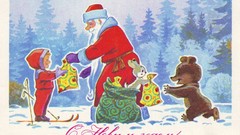 New year USSR postcards