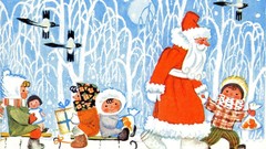 New year USSR postcards