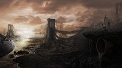 New york city fantasy art post-apocalyptic