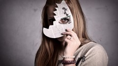 Newspapers masks brunettes pamela