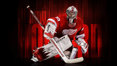 Nhl goalie ice hockey Detroit Red Wings