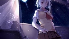 Night Anime anime girls scenic window panes Ben-To Yarizui Sen