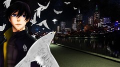 Night Anime doves darker than black hei anime boys city skyline