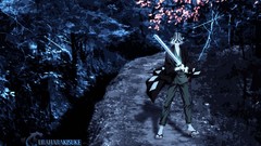 Night Anime hats Swords bleach sandals forests Urahara Kisuke