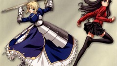 Night Anime saber fate stay night tohsaka rin artwork fate 