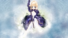 Night Anime saber Swords anime girls fate stay night fate series