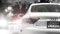 Night audi a7 taillights