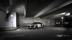 Night Audi cars Garages