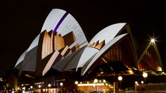 Night Australia Sydney opera architecture new south wales