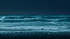 Night Beaches waves shore