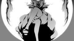 Night black and white moon wings dress hats grin Vampires 