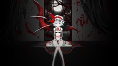 Night black dark moon wings blood dress hats Vampires white 