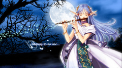 Night blue hair elves