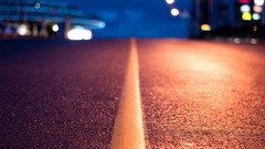 Night bokeh streets streetscape