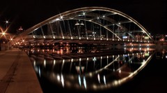 Night Bridges architecture cityscapes