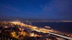 Night Bridges rivers cityscapes
