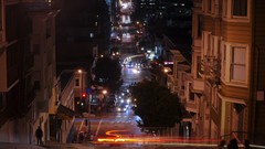 Night California San Francisco streets cityscapes