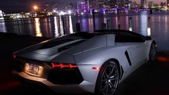 Night cars Lamborghini Lamborghini-Aventador