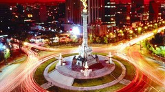 Night cars Mexico cityscapes
