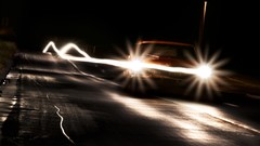 Night cars streets Photo manipulation artwork