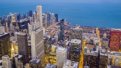 Night Chicago USA cities