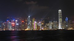 Night China Hong Kong City Lights cities cityscapes skylines