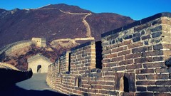 Night China traffic roads Great Wall of China cities