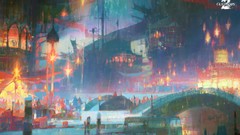 Night Christmas guild wars 2 artwork video games GW2