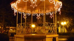 Night Christmas lighting Brazil bower Paraná Campo Largo 