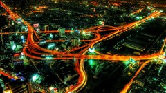 Night cities cityscapes long exposure