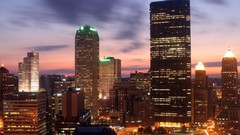 Night cities skyscapes