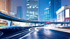 Night cities streets