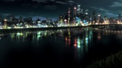 Night city skyline