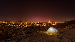 Night cityscapes deserts