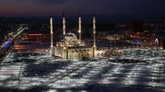 Night cityscapes mosques