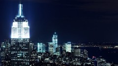 Night cityscapes new york city