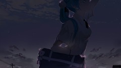 Night clouds dark tears twilight Ribbons schoolgirls shirts 