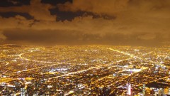 Night clouds lights cities