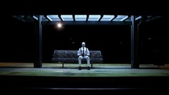 Night clowns train stations