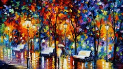 Night colorful awesome copenhagen artwork