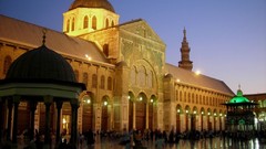 Night Damascus mosques syria