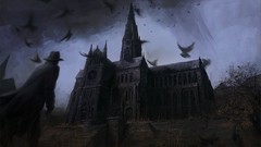 Night dark abandoned cathedrals