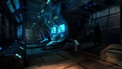 Night dark halo cityscapes concept art artwork video games 